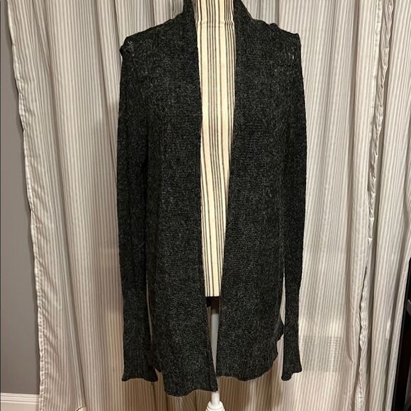 Converse Black Open-Front Cardigan - Picture 1 of 6